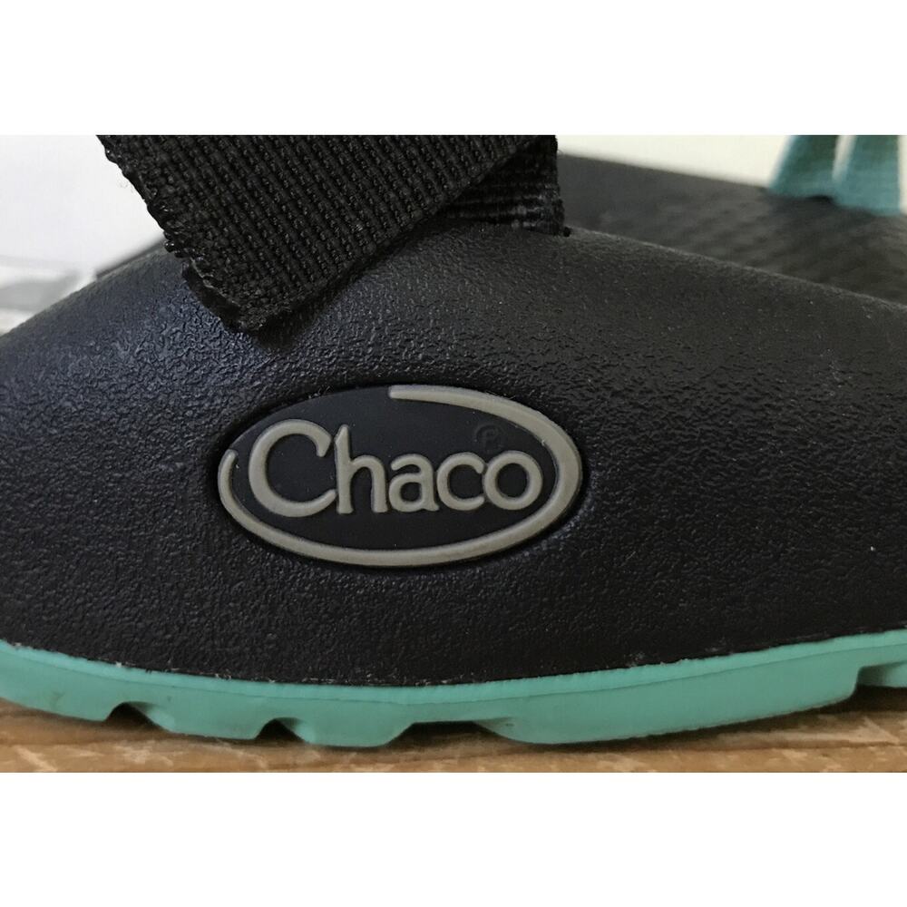 Chaco ZX/1 Cloud Sport Blue Green Strap Womens Teal Turquoise Aqua Sandals 7 - Picture 4 of 7